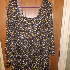 Mudd xl long sleeve flower dress